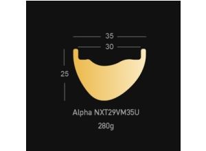 ráfik NEXTIE Vista Alpha 29" Asymmetric MTB 35mm