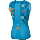 Sportful Pro tričko bez rukávov modré/methyl/oranžové SDR