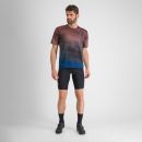 Sportful FLOW GIARA tričko berry blue/cayenna red