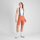 Sportful PUs dlhým rukávom dámske kraťasy s trakmi sienna glow