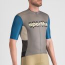 Sportful SUPERGIARA LOGO dres gun metal/teal blue