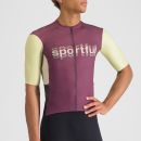 Sportful SUPERGIARA LOGO dres bordo/shadow lime