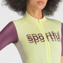Sportful SUPERGIARA LOGO dámsky dres shadow lime/bordeaux