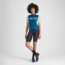 Sportful SUPERGIARA LOGO dámsky dres teal blue/lichen green