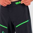 Karpos RAPID Baggy kraťasy čierne/tmavomodré/zelené fluo