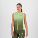 Karpos VERVE EVO dámsky dres bez rukávov arcadian/cedar green
