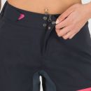 Karpos VAL VIOLA dámske kraťasy čierne/tmavosivé