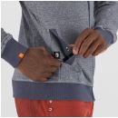 Karpos TOTOGA HEMP mikina so zipsom Ombre Blue Melange