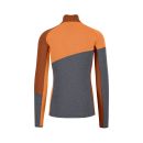 Karpos Federa Half-Zip Flíska Woodl.Gray/Mahogany/Vibr.Orange