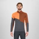 Karpos Federa Half-Zip Flíska Woodl.Gray/Mahogany/Vibr.Orange
