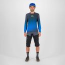 Karpos VAL DI DENTRO dres s dlhým rukávom Black/Indigo Bunting/Green Fluo