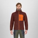 Karpos Rocchetta Evo Hoodie Flíska Mahogany/Vibr.Orange