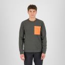 Karpos Mesdi Crewneck Flíska Woodl.Gray/Vibr.Orange
