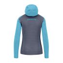 Karpos AMBRIZZOLA dámska FULL-ZIP mikina s kapucňou ombre blue/bachelor b.