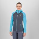 Karpos AMBRIZZOLA dámska FULL-ZIP mikina s kapucňou ombre blue/bachelor b.