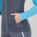 Karpos AMBRIZZOLA dámska FULL-ZIP mikina s kapucňou ombre blue/bachelor b.