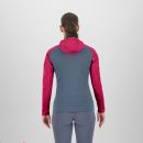 Karpos AMBRIZZOLA dámska FULL-ZIP mikina s kapucňou ombre blue/innuendo