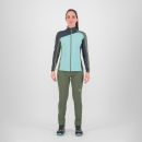Karpos FEDERA FULL-ZIP dámska flíska Aqua Ski/Black Sand/Thyme