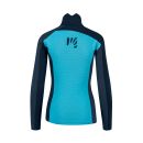 Karpos FEDERA FULL-ZIP dámska flíska Blue Atoll/Vulcan/Midnight