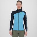 Karpos FEDERA FULL-ZIP dámska flíska Blue Atoll/Vulcan/Midnight