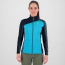 Karpos FEDERA FULL-ZIP dámska flíska Blue Atoll/Vulcan/Midnight