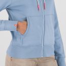 Karpos VOLPE dámska FULL ZIP mikina s kapucňou windw. blue
