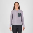 Karpos Mesdi Dámska Crewneck Flíska Lavender/Woodl.Gray