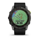 GARMIN Enduro 2, Sapphire Solar, Carbon Gray DLC Titanium. Black UltraFit Nylon strap