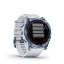 Garmin fenix 7X Sapphire Solar, Mineral Blue DLC Titanium, Whitestone Band