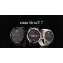 Garmin fenix 7X Sapphire Solar, Mineral Blue DLC Titanium, Whitestone Band