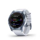 Garmin fenix 7X Sapphire Solar, Mineral Blue DLC Titanium, Whitestone Band