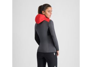 Sportful Rythmo dámska bunda black oyster/hibiscus