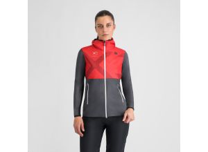 Sportful Rythmo dámska bunda black oyster/hibiscus