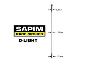 špice SAPIM D-light Straightpull čierne