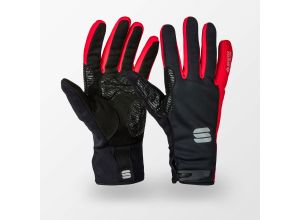 Sportful WindStopper Essential 2 rukavice čierne/červené