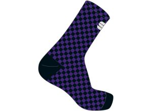 Sportful Checkmate dámske ponožky fialové/čierne