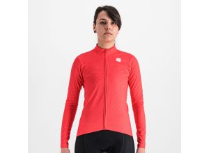 Sportful CHECKMATE THERMAL dámsky dres červený grepfruit/malinový/žltý