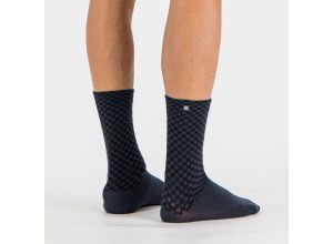 Sportful CHECKMATE WINTER ponožky čierne/modré