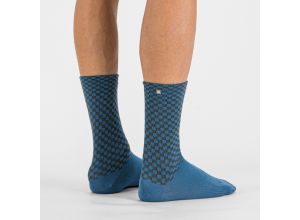 Sportful CHECKMATE WINTER ponožky modré/kaki