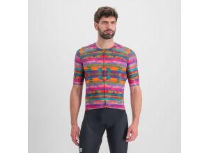 Sportful GLITCH BOMBER dres multicolor pink