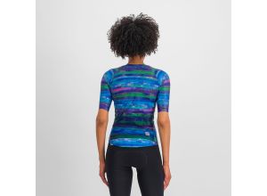 Sportful GLITCH BOMBER dámsky dres multicolor blue