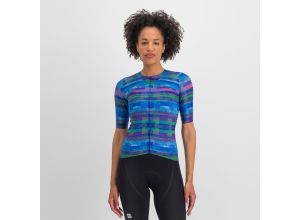 Sportful GLITCH BOMBER dámsky dres multicolor blue