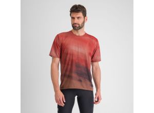 Sportful FLOW GIARA tričko cayenna red/mud