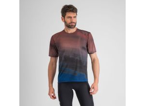 Sportful FLOW GIARA tričko berry blue/cayenna red