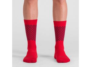 Sportful CHECKMATE WINTER ponožky tango red