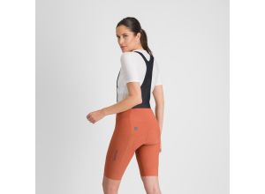 Sportful PUs dlhým rukávom dámske kraťasy s trakmi sienna glow