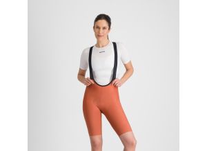 Sportful PUs dlhým rukávom dámske kraťasy s trakmi sienna glow