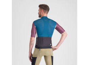 Sportful SUPERGIARA LOGO dres teal blue/bordo