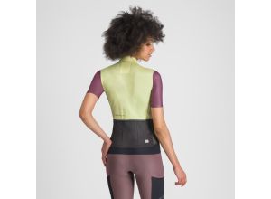 Sportful SUPERGIARA LOGO dámsky dres shadow lime/bordeaux