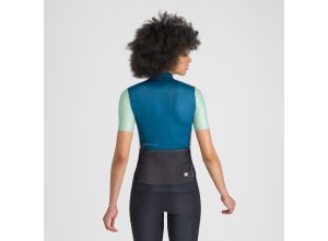 Sportful SUPERGIARA LOGO dámsky dres teal blue/lichen green